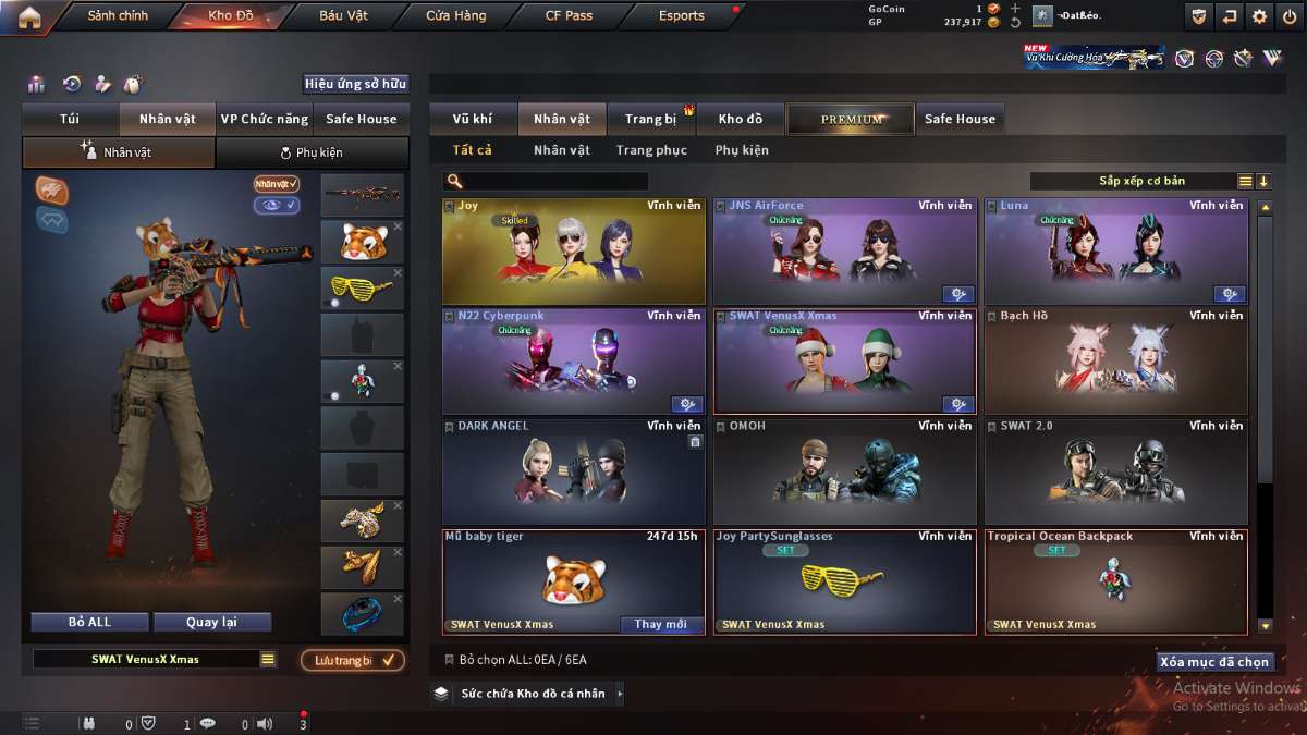 shop acc cf uy tin gia re
